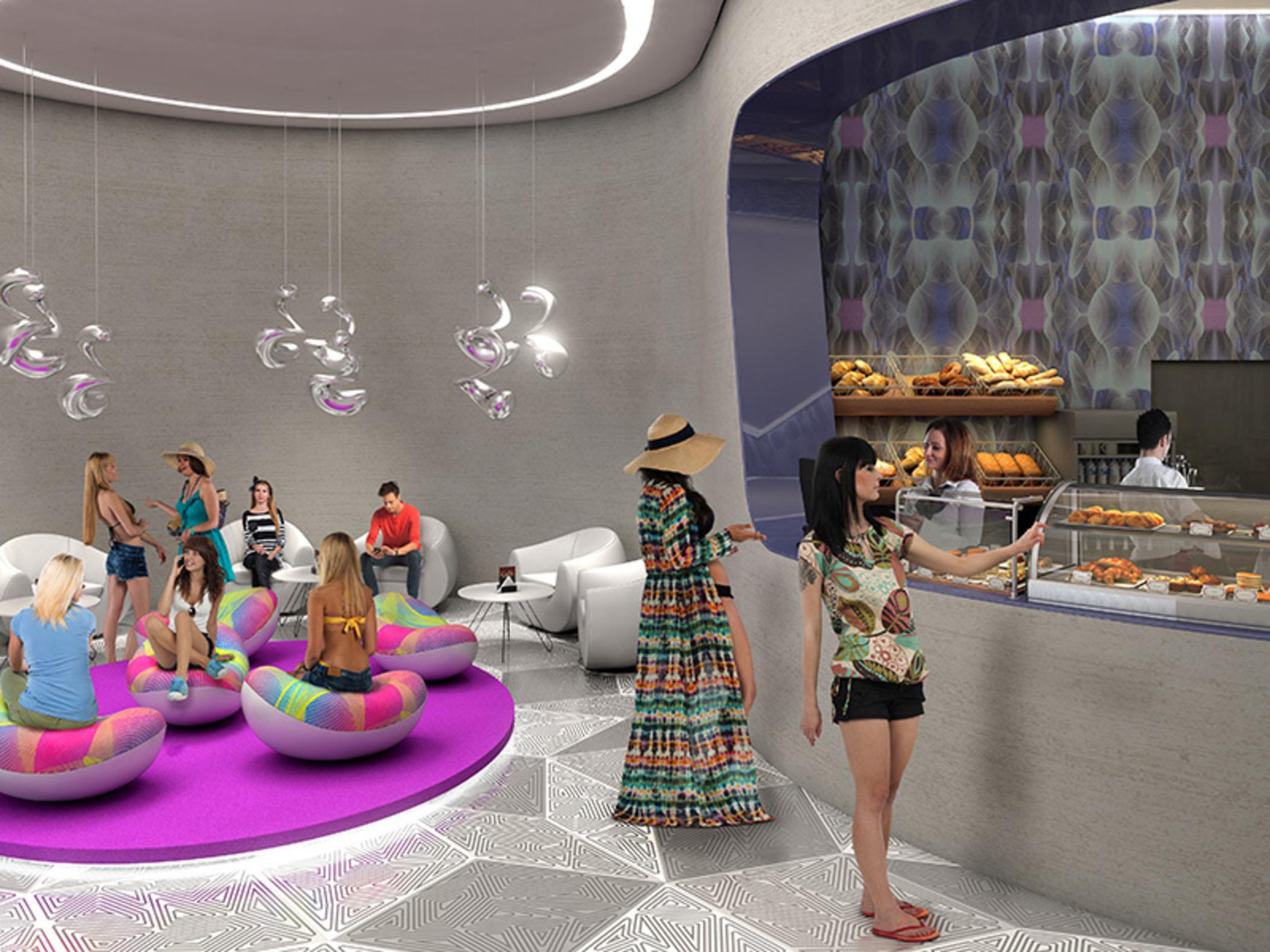 Temptation Cancun Resort (Adults Only) Esterno foto The interior of the lounge