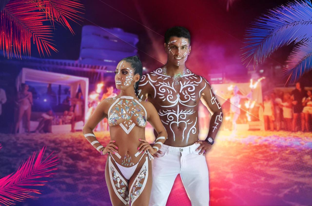 Temptation Cancun Resort (Adults Only) Esterno foto Body art