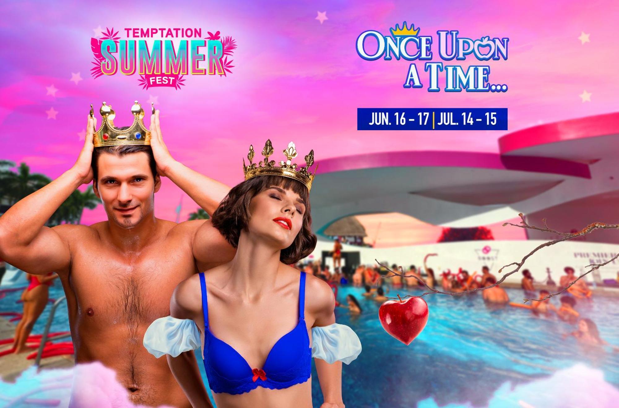 Temptation Cancun Resort (Adults Only) Esterno foto Once Upon A Time Pool Party